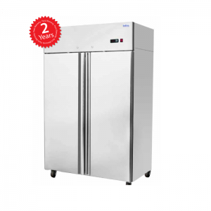 Infrio Slimline Stainless Steel Double Door Freezer AN1000BT