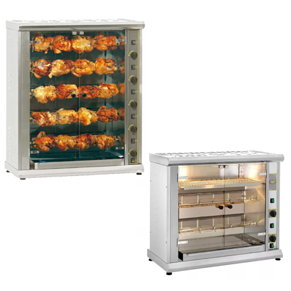 Roller Grill Spits Gas Chicken Rotisserie RBG200-RBG 80