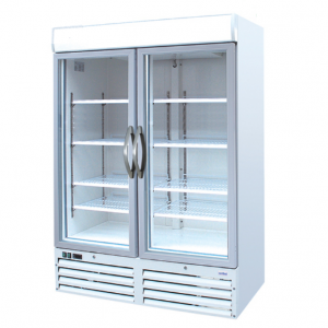 Infrio Double Glass Door Fridge P100