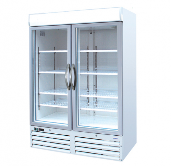 Infrio Double Glass Door Fridge P100