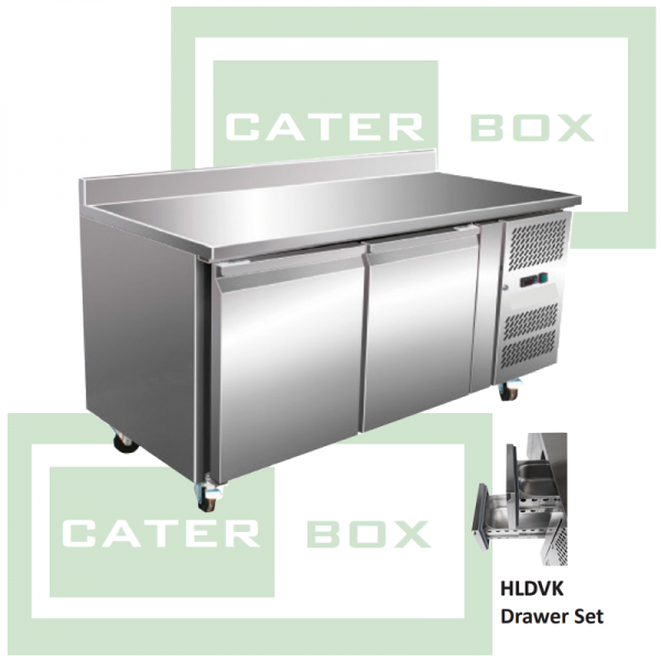 Two Door Counter Fridge HRC 280