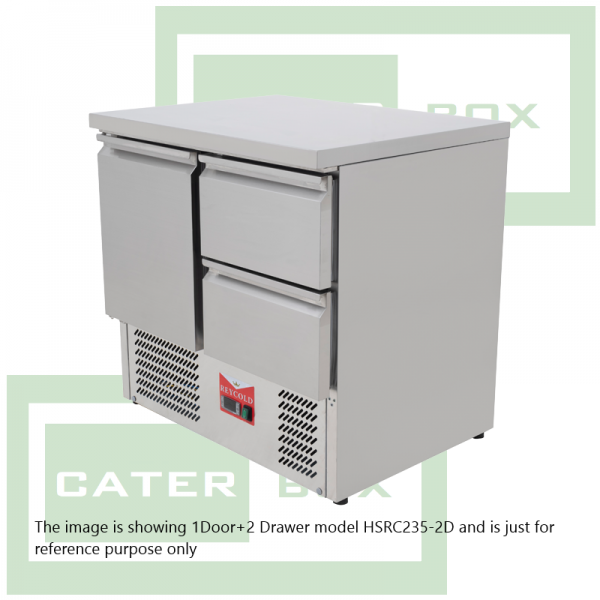 Reycold 2 Door Bottom Compressor Counter Fridge HSRC235