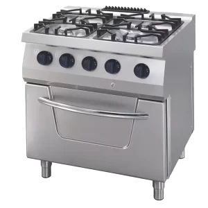 Maxima Heavy Duty 4 Burners Gas Range Oven 09396002