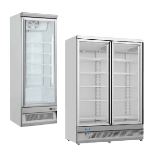 Unifrost 1-2 Doors Bottom Mount Vertical Display Freezers HVF1-HVF2